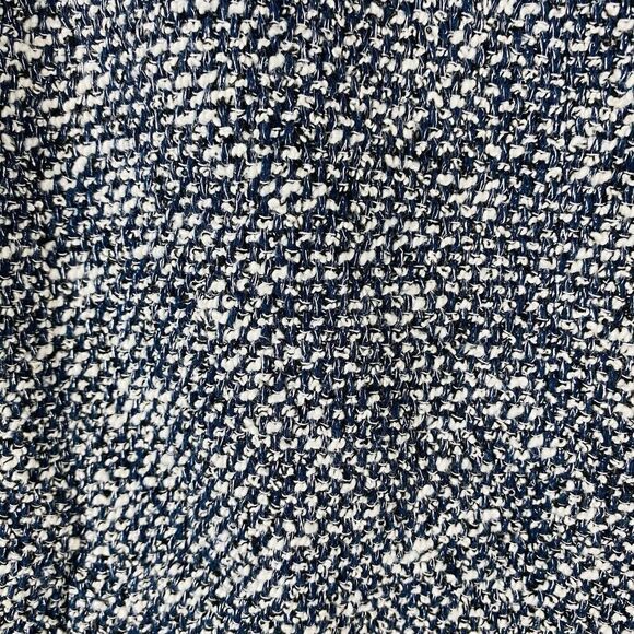 Talbots Size XS Boucle Tweed Snap Button Jacket Navy Blue Career Casual - Picture 5 of 5